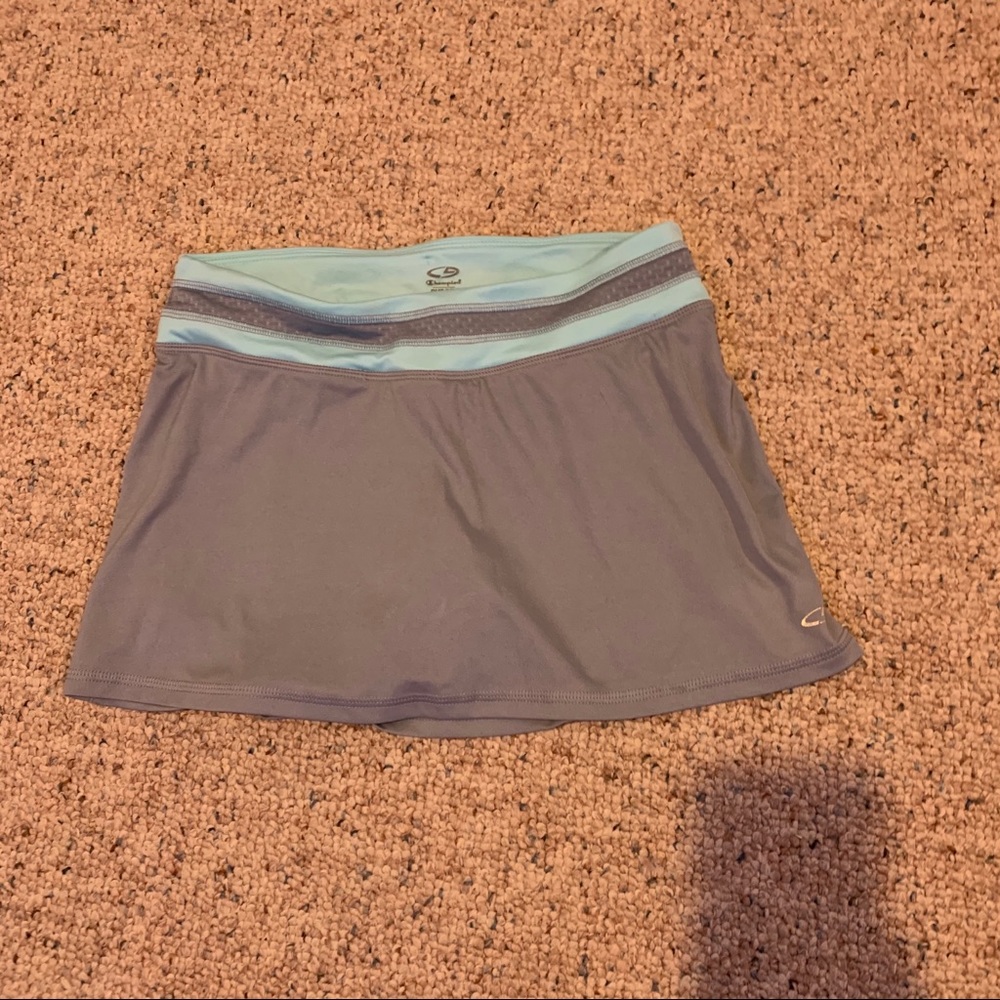 champion skirt teal blue and gray sz xs